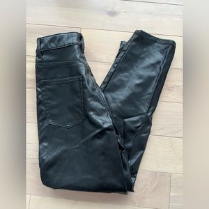H&M Fake leather pants size 0 women